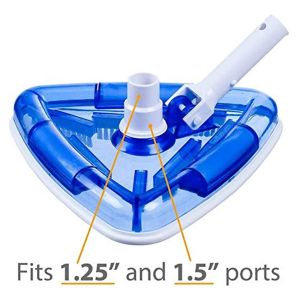 ASPIRATEUR TRIANGULAIRE TRANSPARENT AVEC TETE PIVOTANTE